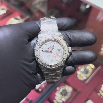 Rolex Yacht-Master 40mm Silver Dial Platinum Bezel